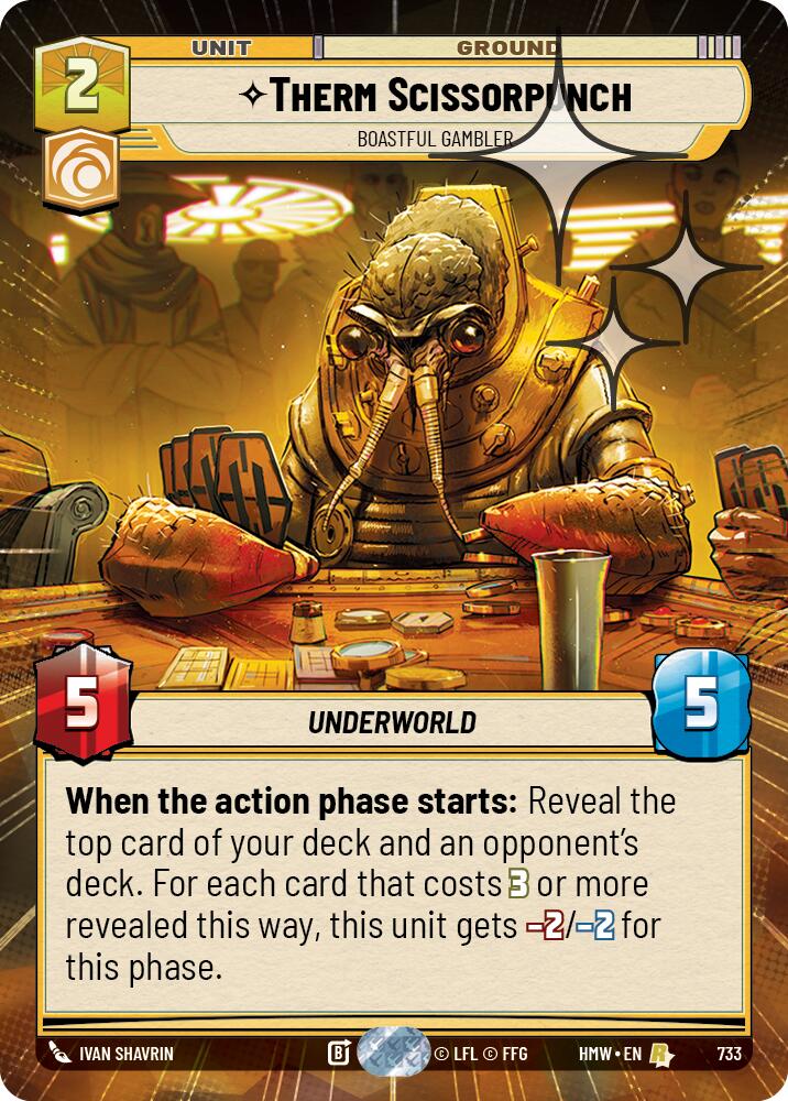 Therm Scissorpunch - Boastful Gambler (Hyperspace Foil) [Homeworlds]