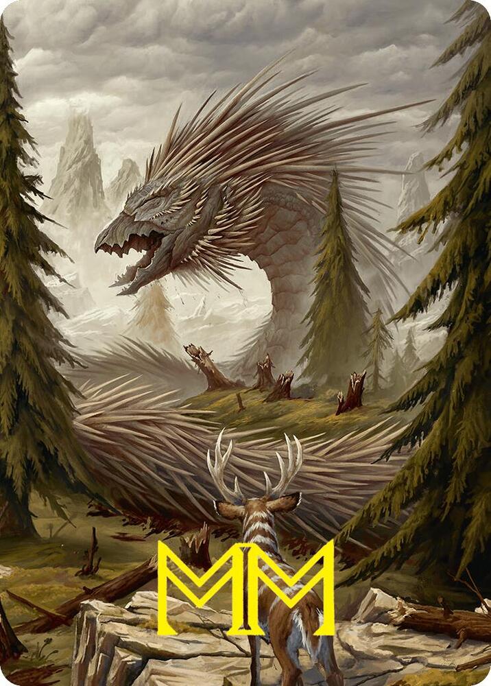 Quilled Greatwurm Art Card (44/54) (Gold-Stamped Signature)