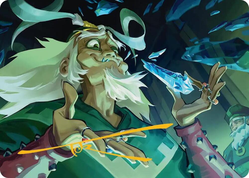 Bumi, King of Three Trials Art Card (Gold-Stamped Signature)