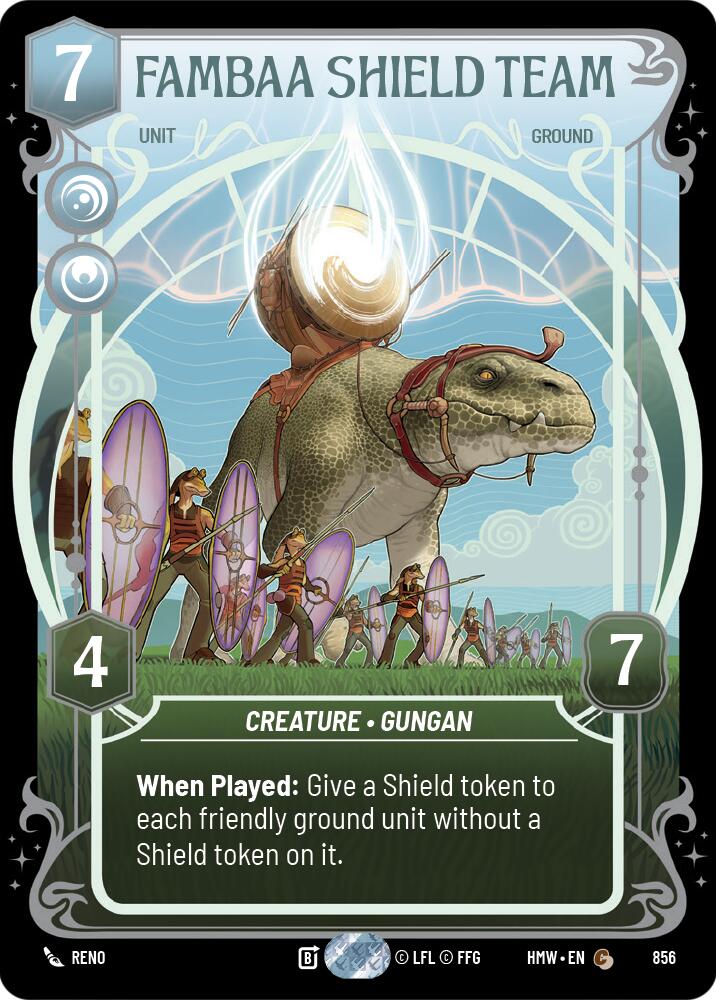 Fambaa Shield Team (Prestige Foil) [Homeworlds]
