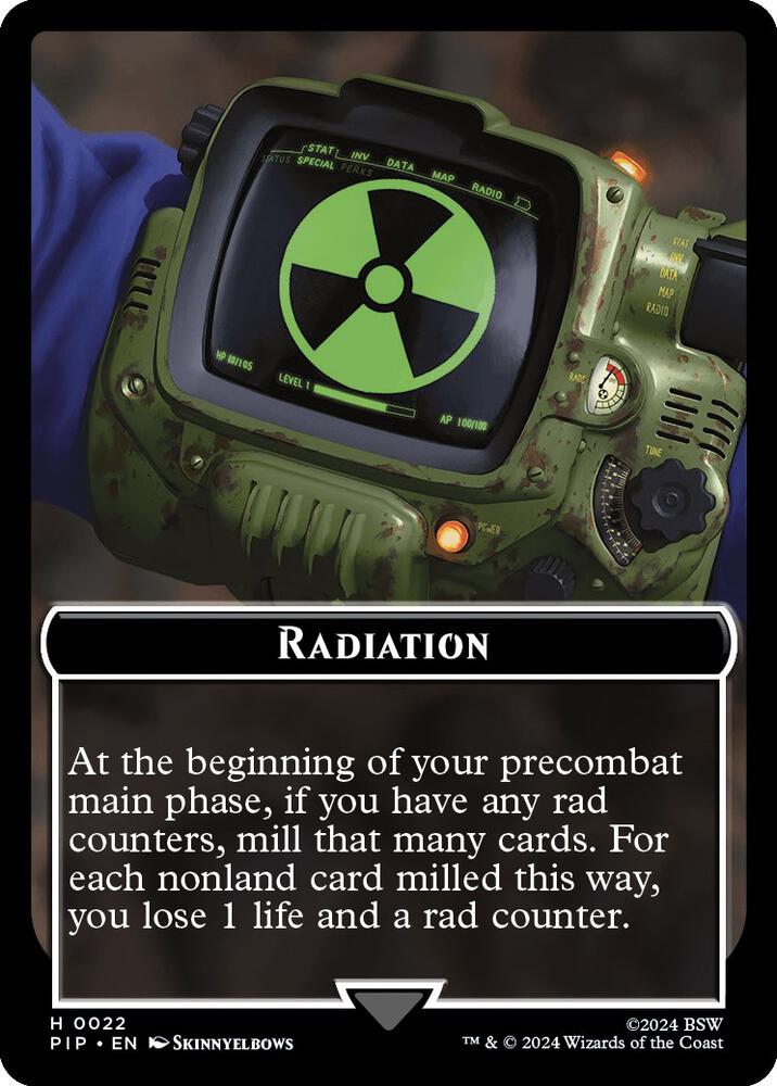 Radiation // Wasteland Survival Guide Double-Sided Token