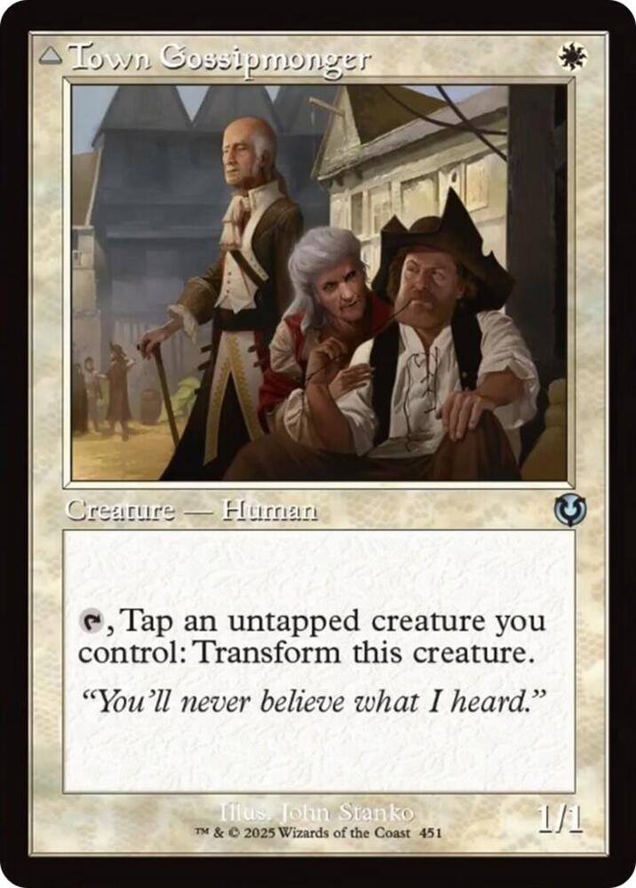 Town Gossipmonger (Retro Frame)