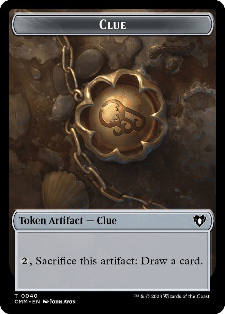 Clue // Zombie (0013) Double-Sided Token