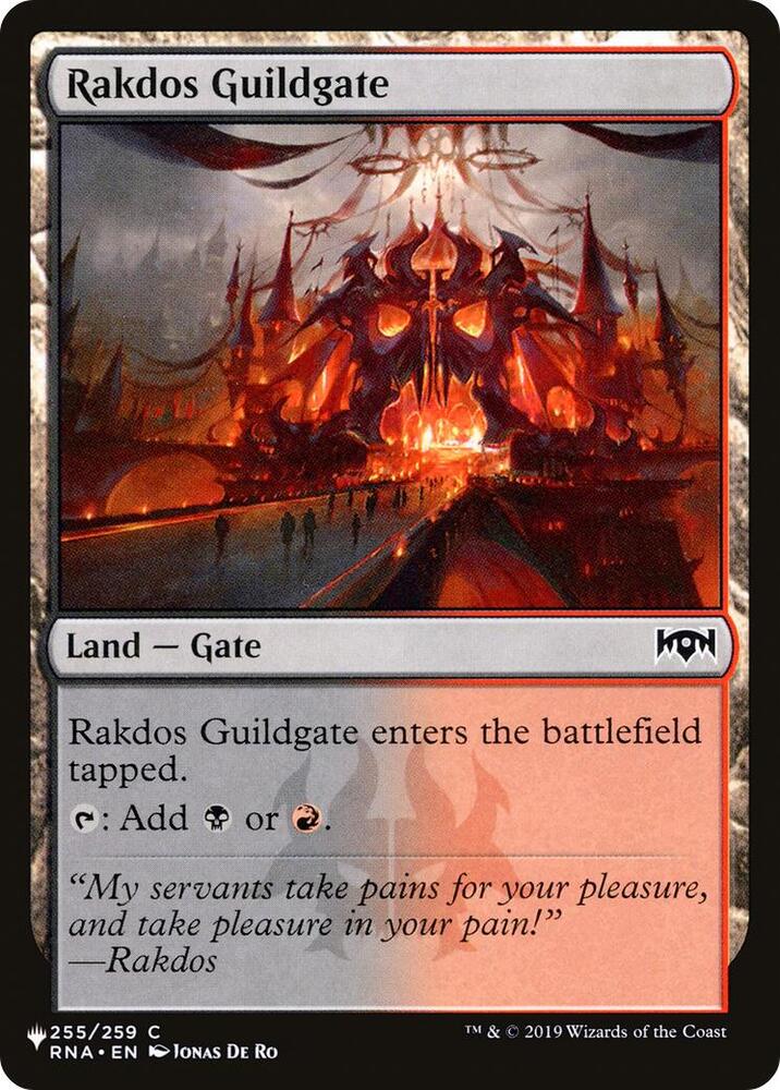 Rakdos Guildgate (255) [The List Reprints]