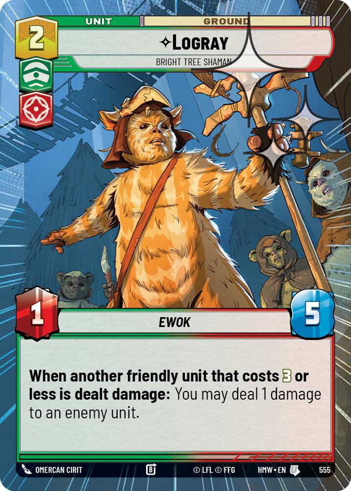 Logray - Bright Tree Shaman (Hyperspace Foil) [Homeworlds]
