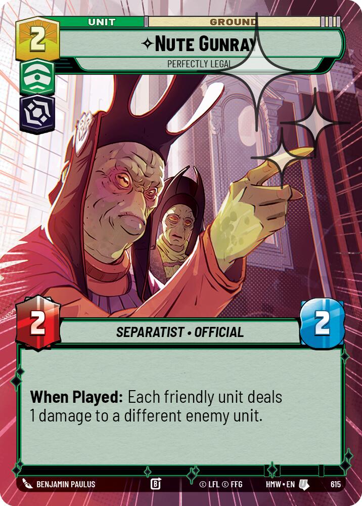 Nute Gunray - Perfectly Legal (Hyperspace Foil) [Homeworlds]