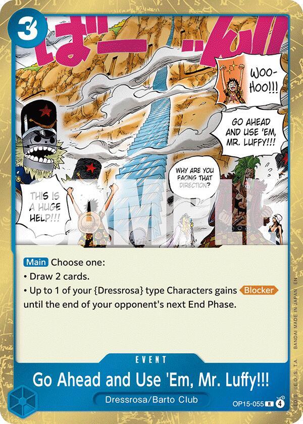 Go Ahead and Use 'Em, Mr. Luffy!!!