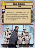 I Had No Choice (Hyperspace)