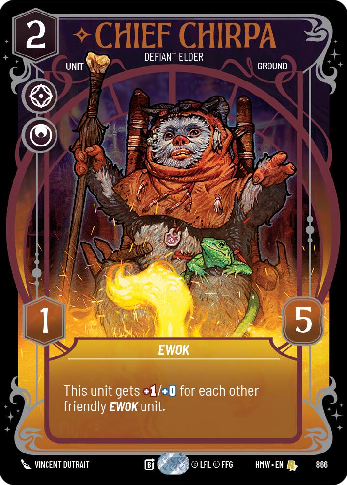 Chief Chirpa - Defiant Elder (Prestige Foil) [Homeworlds]