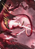 Thundering Rebuke Art Card (Gold-Stamped Signature)
