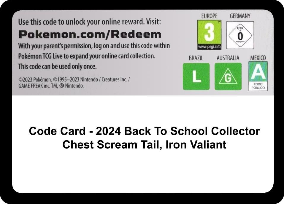 Code Card - Back-to-School 2024 Collector Chest