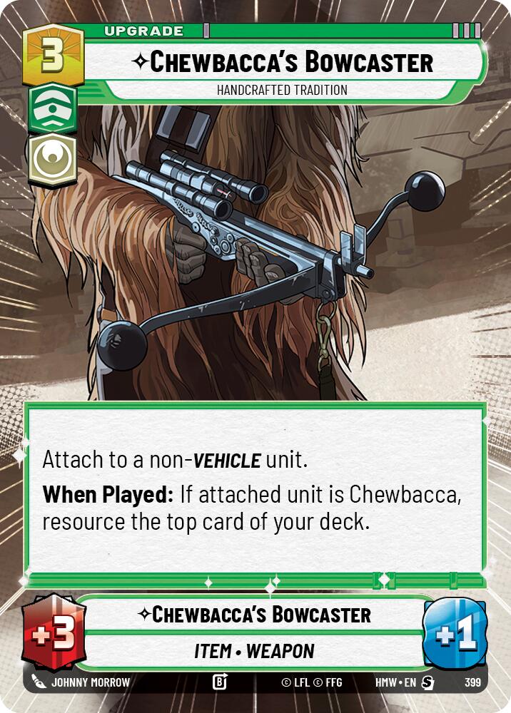 Chewbacca's Bowcaster - Handcrafted Tradition (Hyperspace) [Homeworlds]