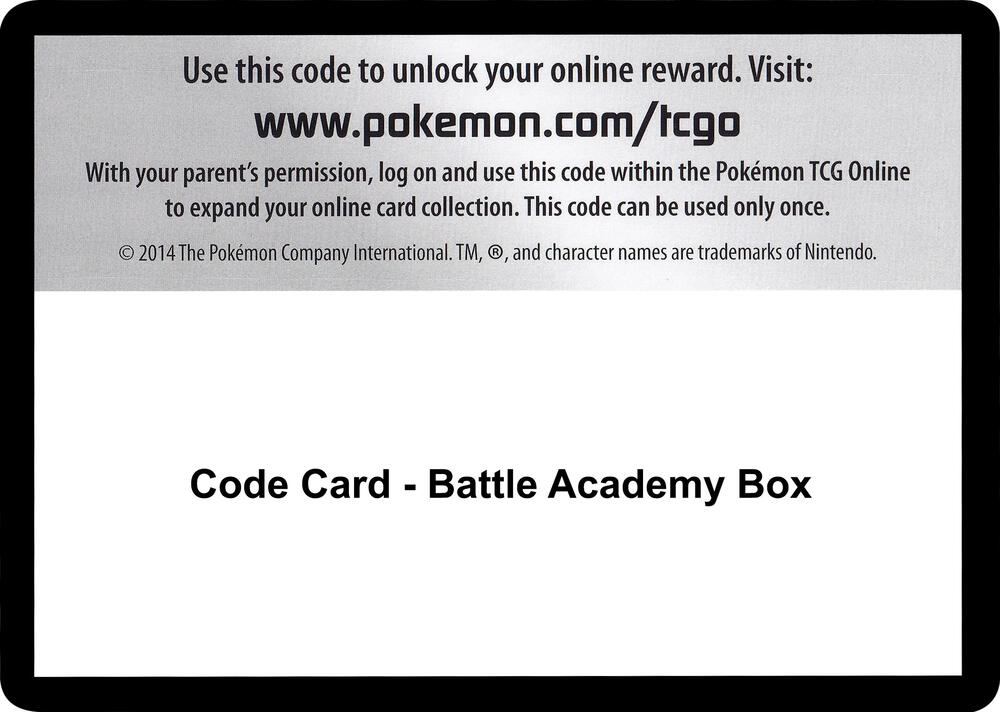 Code Card - Battle Academy Box