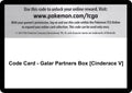 Code Card - Galar Partners Box [Cinderace V]