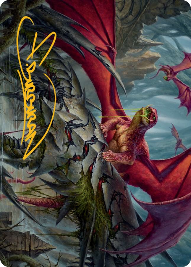 Hoarding Broodlord Art Card (Gold-Stamped Signature)