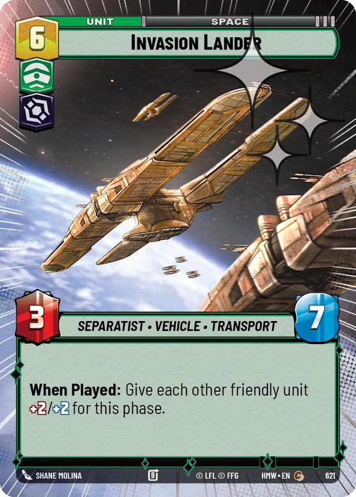 Invasion Lander (Hyperspace Foil) [Homeworlds]
