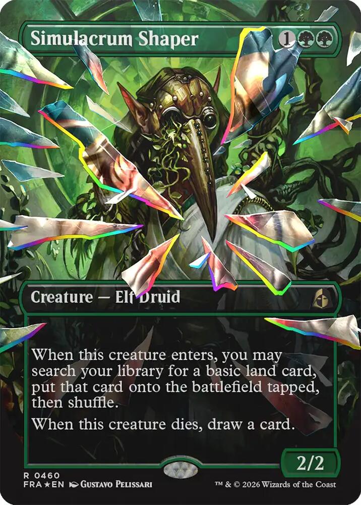 Simulacrum Shaper (Borderless) (Facet Foil) [Reality Fracture]