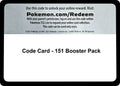 Code Card - 151 Booster Pack