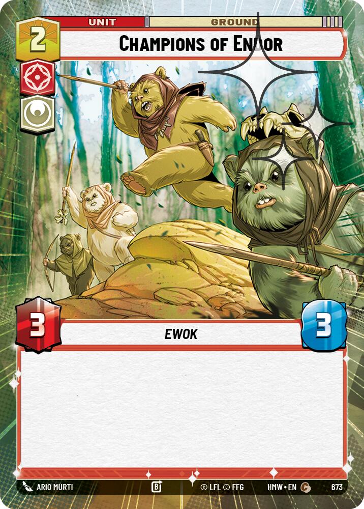 Champions of Endor (Hyperspace Foil) [Homeworlds]