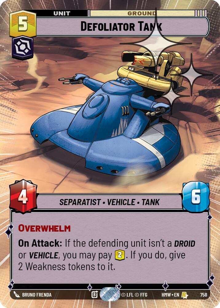 Defoliator Tank (Hyperspace Foil) [Homeworlds]