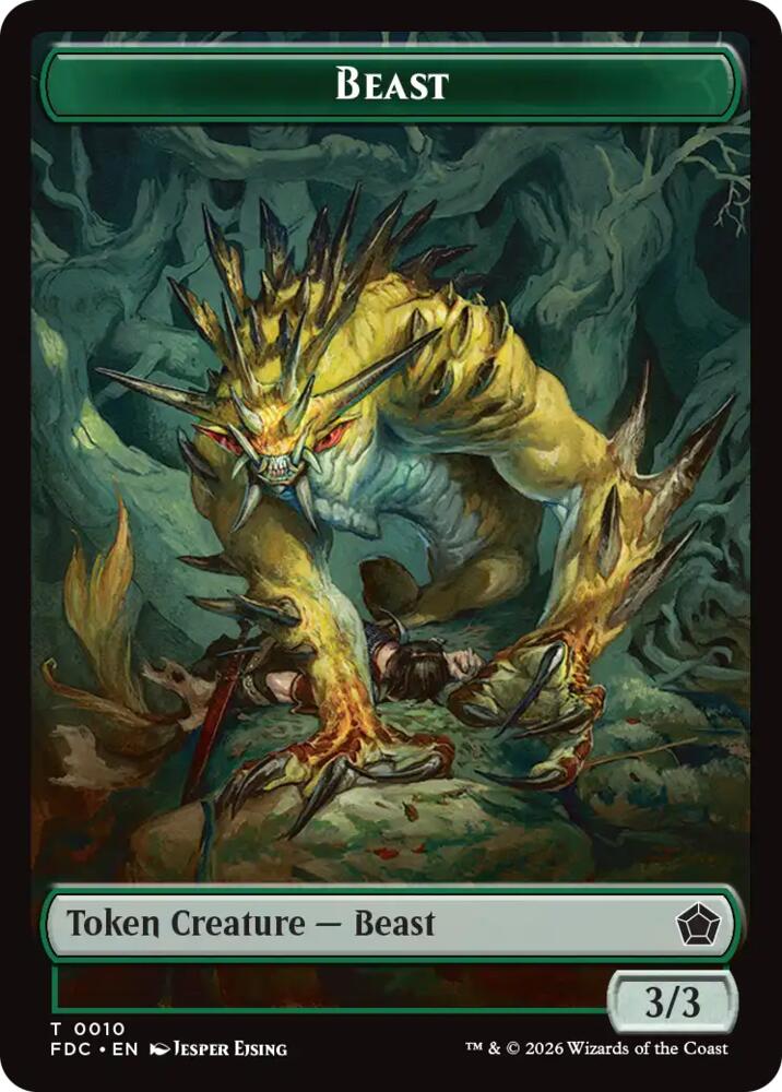 Beast // Phyrexian Beast Double-Sided Token