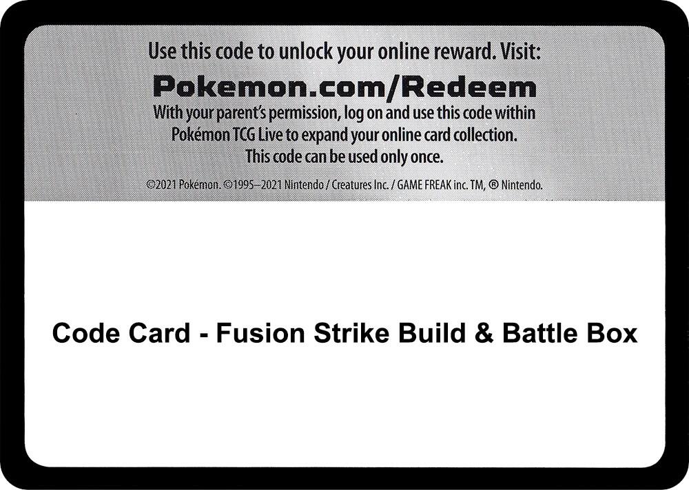 Code Card - Fusion Strike Build & Battle Box