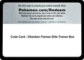 Code Card - Obsidian Flames Elite Trainer Box