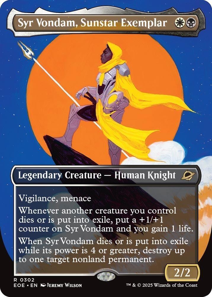 Syr Vondam, Sunstar Exemplar (Borderless)