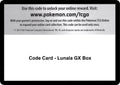 Code Card - Lunala GX Box