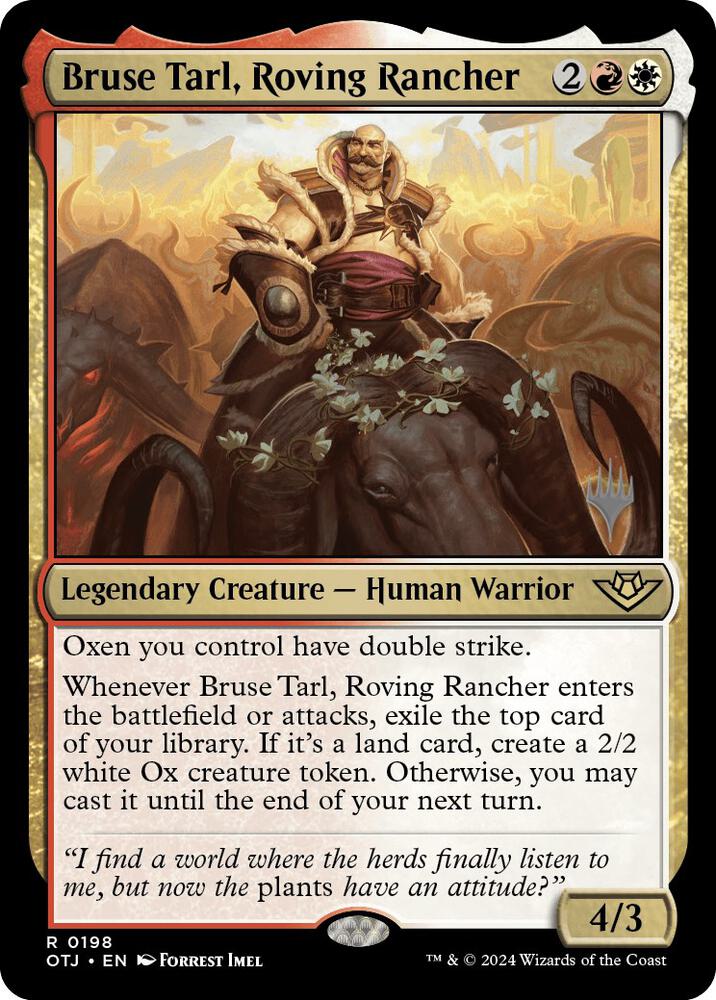 Bruse Tarl, Roving Rancher