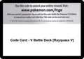 Code Card - V Battle Deck [Rayquaza V]