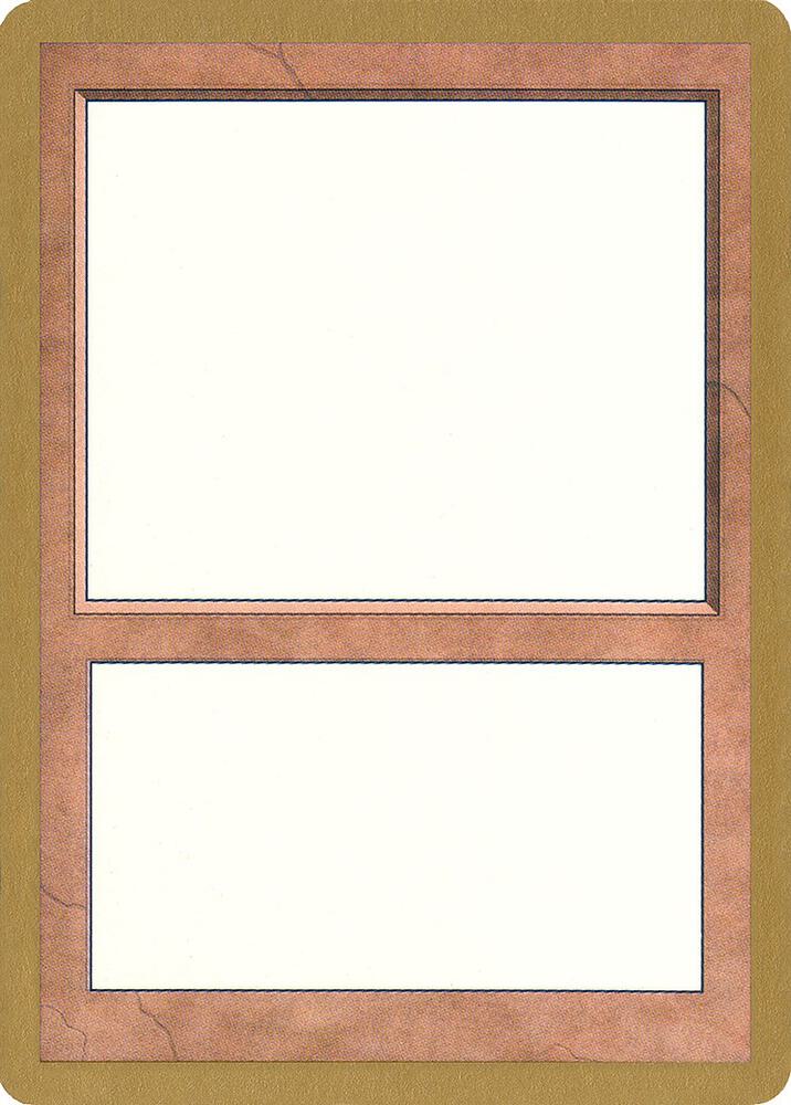 2000 World Championship Blank Card