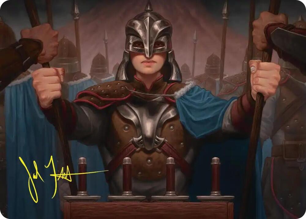 Bard's Attendant Art Card (Gold-Stamped Signature)