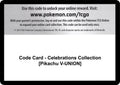 Code Card - Celebrations Collection [Pikachu V-UNION]