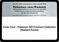 Code Card - Pokemon GO Premium Collection [Radiant Eevee]