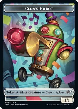 Clown Robot (003) // Treasure (013) Double-sided Token
