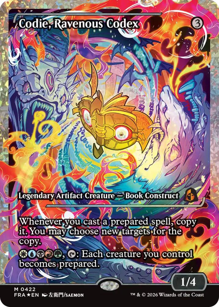 Codie, Ravenous Codex (Showcase) (Fracture Foil) [Reality Fracture]