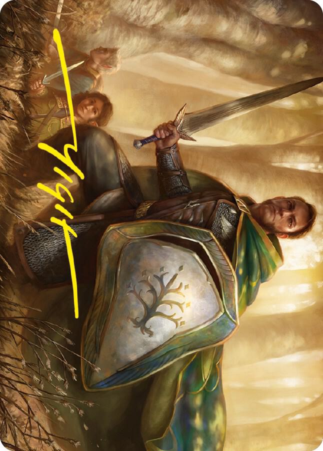 Boromir, Warden of the Tower Art Card (Gold-Stamped Signature)