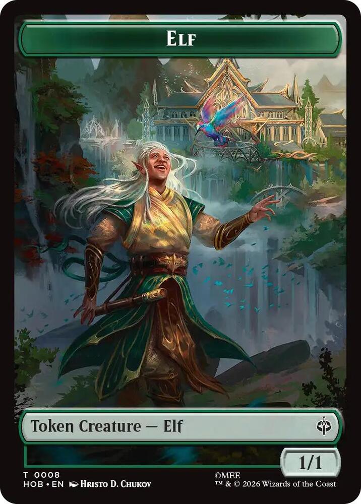 Elf // Dwarf Double-Sided Token