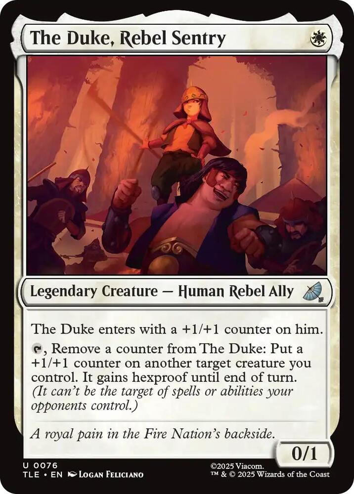 The Duke, Rebel Sentry