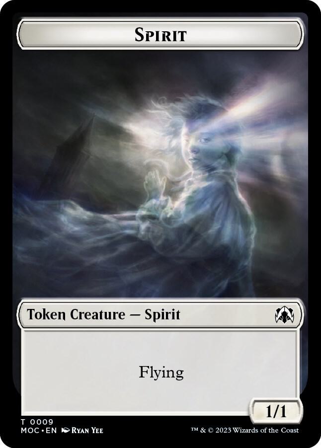 Spirit // Treasure Double-sided Token [March of the Machine]