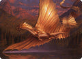 Adult Gold Dragon Art Card