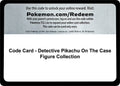 Code Card - Detective Pikachu On The Case Figure Collection