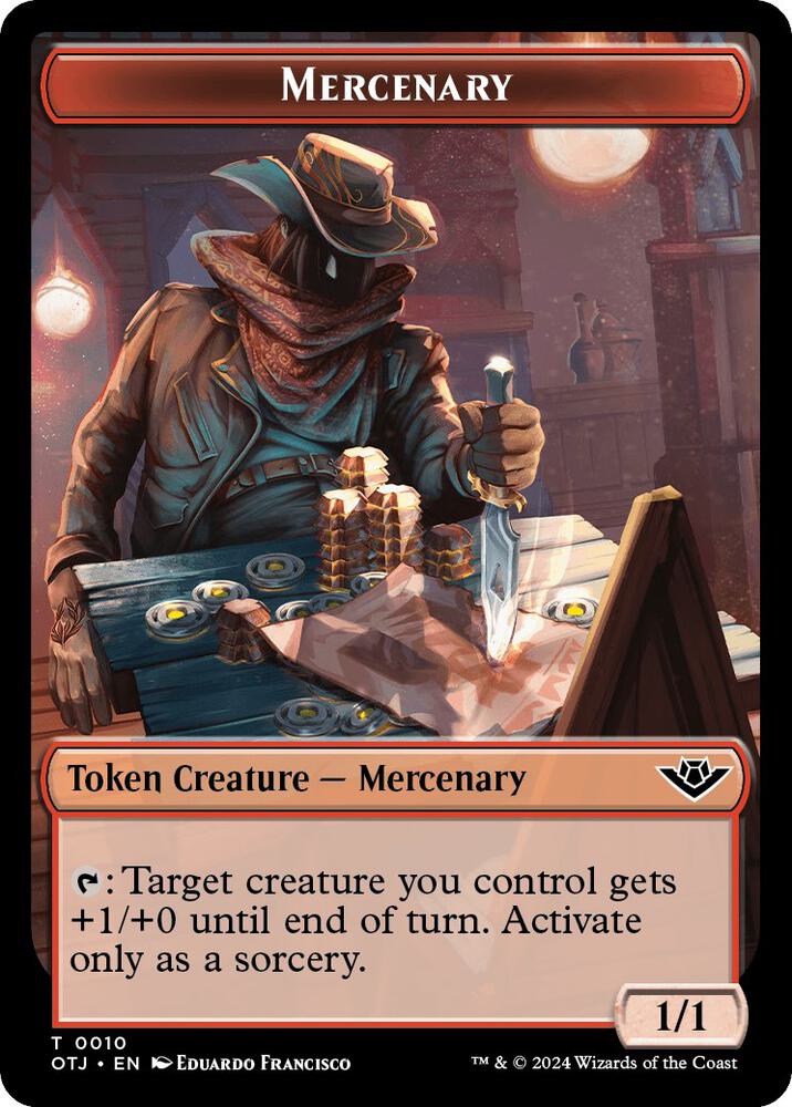 Mercenary // Sheep Double-Sided Token