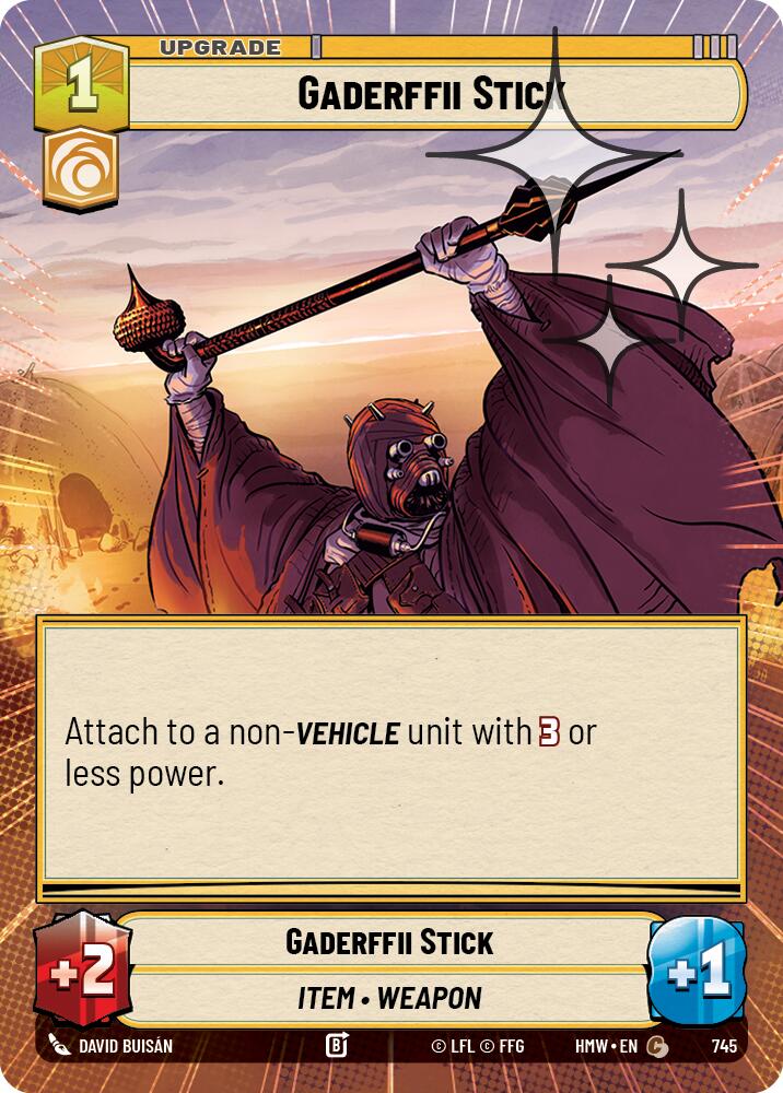 Gaderffii Stick (Hyperspace Foil) [Homeworlds]