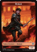Human (0014) // Emblem - Chandra, Dressed to Kill Double-Sided Token