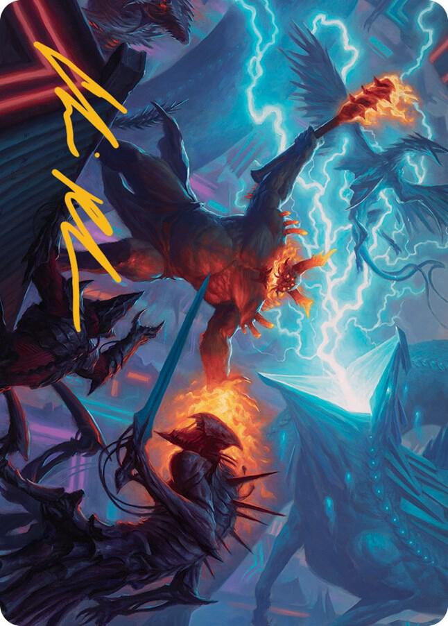 Hidetsugu and Kairi Art Card (Gold-Stamped Signature)