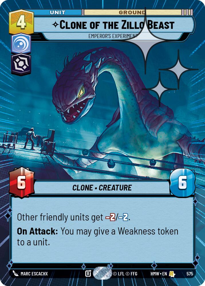 Clone of the Zillo Beast - Emperor's Experiment (Hyperspace Foil) [Homeworlds]