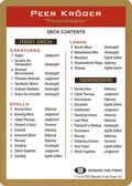 2003 Peer Kroger Decklist Card