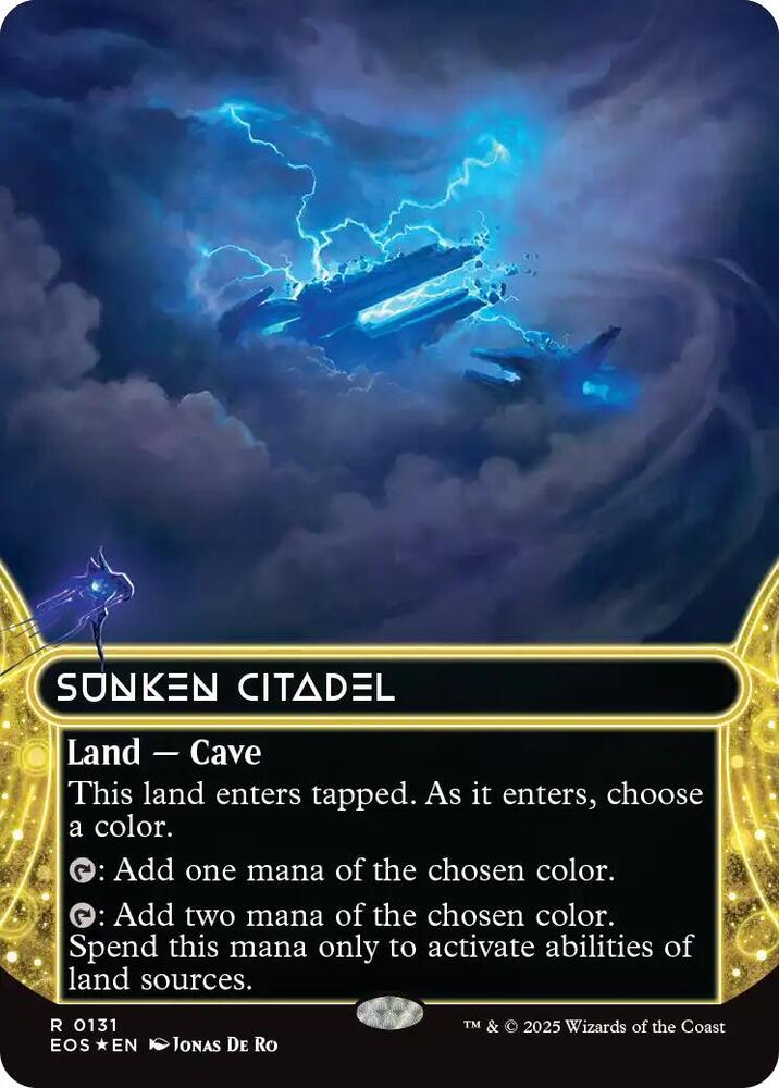 Sunken Citadel (0131) (Borderless) (Galaxy Foil)